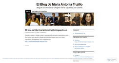Desktop Screenshot of mariaantoniatrujillo.wordpress.com
