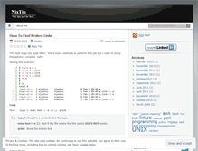 Tablet Screenshot of nixtip.wordpress.com