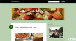 Desktop Screenshot of anotherfoodieblogger.wordpress.com