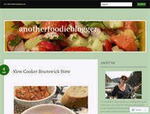 Tablet Screenshot of anotherfoodieblogger.wordpress.com