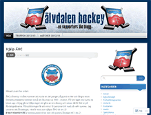 Tablet Screenshot of alvdalenhockey.wordpress.com
