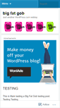 Mobile Screenshot of bigfatgob.wordpress.com