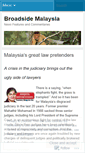 Mobile Screenshot of broadsidemalaysia.wordpress.com