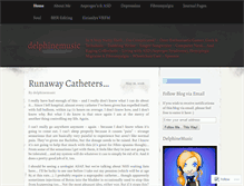Tablet Screenshot of delphinemusic.wordpress.com