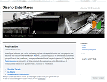 Tablet Screenshot of disenoentremares.wordpress.com