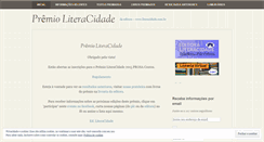 Desktop Screenshot of premioliteracidade.wordpress.com