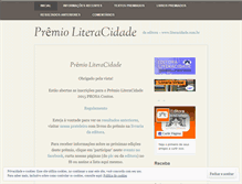 Tablet Screenshot of premioliteracidade.wordpress.com