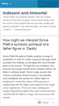 Mobile Screenshot of indecentandimmortal.wordpress.com