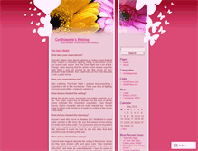 Tablet Screenshot of cynthiapelle.wordpress.com