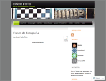 Tablet Screenshot of cincofoto.wordpress.com