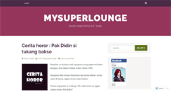 Desktop Screenshot of mysuperlounge.wordpress.com