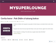 Tablet Screenshot of mysuperlounge.wordpress.com