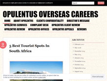 Tablet Screenshot of opulentusblog.wordpress.com