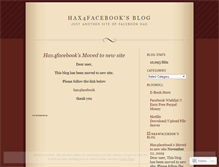 Tablet Screenshot of hax4facebook.wordpress.com
