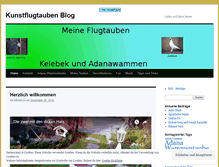 Tablet Screenshot of kunstflugtauben.wordpress.com