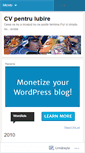 Mobile Screenshot of cvpentruiubire.wordpress.com