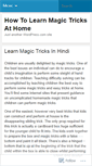 Mobile Screenshot of learnmagic9.wordpress.com