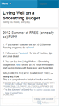 Mobile Screenshot of livingwellonashoestringbudget.wordpress.com