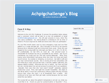 Tablet Screenshot of achpigchallenge.wordpress.com
