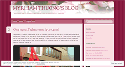 Desktop Screenshot of myrhiamthuong.wordpress.com