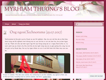 Tablet Screenshot of myrhiamthuong.wordpress.com