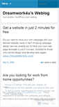 Mobile Screenshot of dreamwork4u.wordpress.com