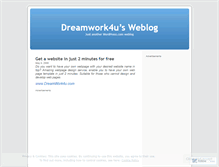 Tablet Screenshot of dreamwork4u.wordpress.com