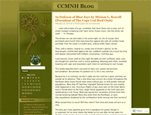 Tablet Screenshot of ccmnh.wordpress.com