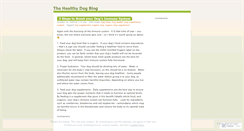 Desktop Screenshot of healthydogblog.wordpress.com