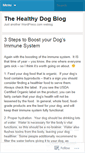 Mobile Screenshot of healthydogblog.wordpress.com