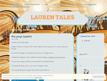 Tablet Screenshot of laurentalkslt.wordpress.com