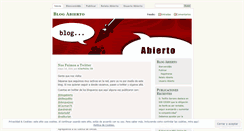 Desktop Screenshot of blogabierto.wordpress.com