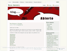 Tablet Screenshot of blogabierto.wordpress.com