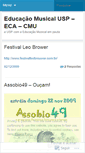 Mobile Screenshot of educacaomusicalusp.wordpress.com