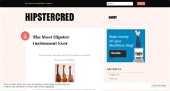 Desktop Screenshot of hipstercred.wordpress.com