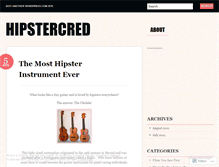 Tablet Screenshot of hipstercred.wordpress.com