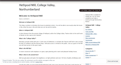 Desktop Screenshot of hethpoolmill.wordpress.com