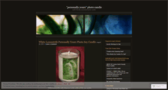 Desktop Screenshot of personallyyoursphotocandle.wordpress.com