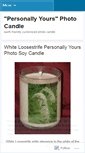 Mobile Screenshot of personallyyoursphotocandle.wordpress.com