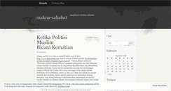 Desktop Screenshot of maknasahabat.wordpress.com