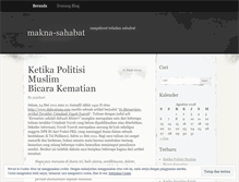 Tablet Screenshot of maknasahabat.wordpress.com