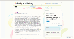 Desktop Screenshot of beckykuehl.wordpress.com