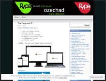 Tablet Screenshot of ozechad.wordpress.com