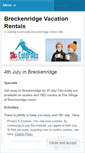 Mobile Screenshot of breckenridgelodgingvacationrentals.wordpress.com