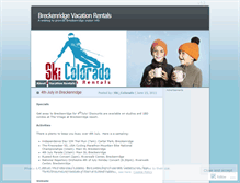 Tablet Screenshot of breckenridgelodgingvacationrentals.wordpress.com