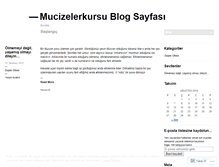 Tablet Screenshot of mucizelerkursu.wordpress.com