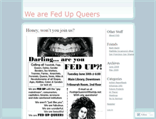 Tablet Screenshot of fedupqueers.wordpress.com