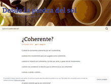 Tablet Screenshot of enlapiedradelsol.wordpress.com