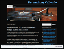 Tablet Screenshot of dranthonycaliendo.wordpress.com