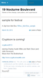 Mobile Screenshot of nineteennocturne.wordpress.com
